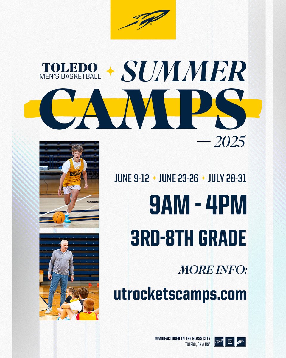 Start planning for 𝘾𝙖𝙢𝙥 𝙎𝙕𝙉 now!

We have 3⃣ camps to choose from in June and July. 

Have 𝐅𝐮𝐧 &amp; 𝐋𝐞𝐚𝐫𝐧 more about the game of basketball from our players and coaches.  

𝐈𝐍𝐅𝐎: utrocketscamps.com/kids-camps.cfm