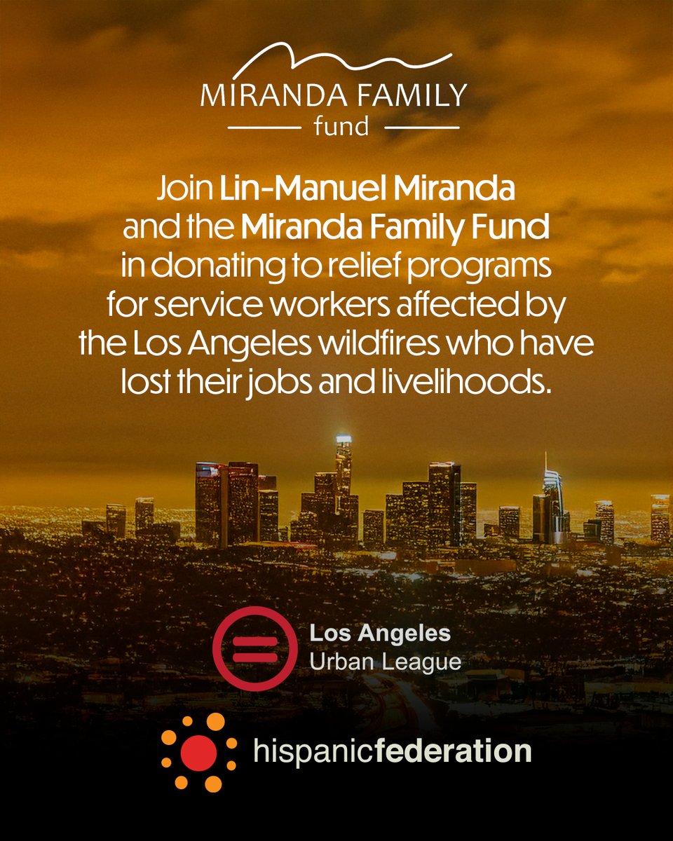 We have seen horrific images of California wildfires devastating communities. A hidden victim of these fires are service workers - especially landscapers, construction crews, caregivers &amp; housekeepers who've lost their jobs and livelihoods. Our family is supporting <a href="/laurbanleague/">Los Angeles Urban League</a>