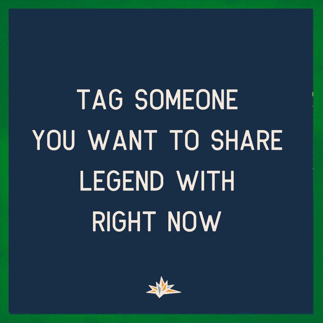 Let them know.  Paired best with #Legendary moments.