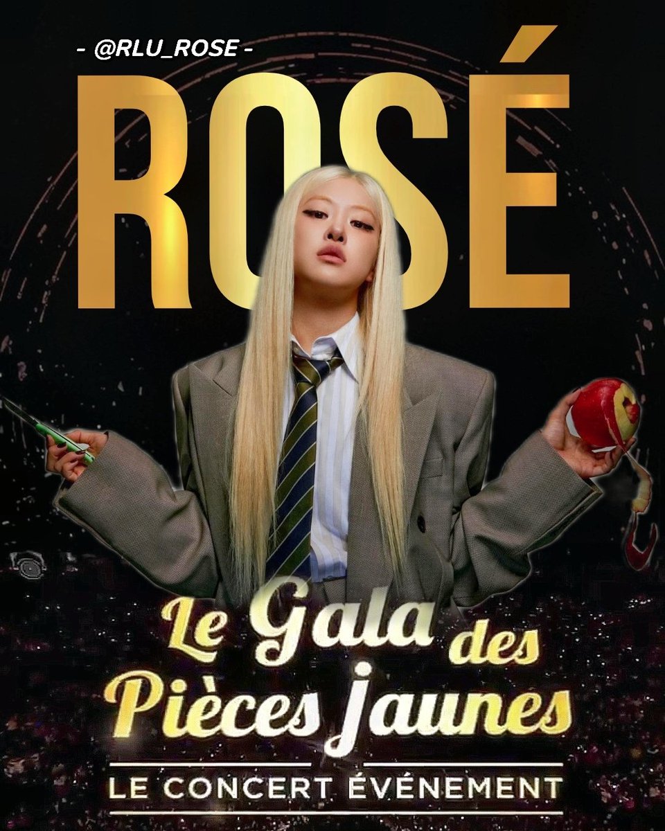ROSÉ AU GALA DES PIÈCES JAUNES
#GalaDesPiècesJaunes2025
#ROSÉ
