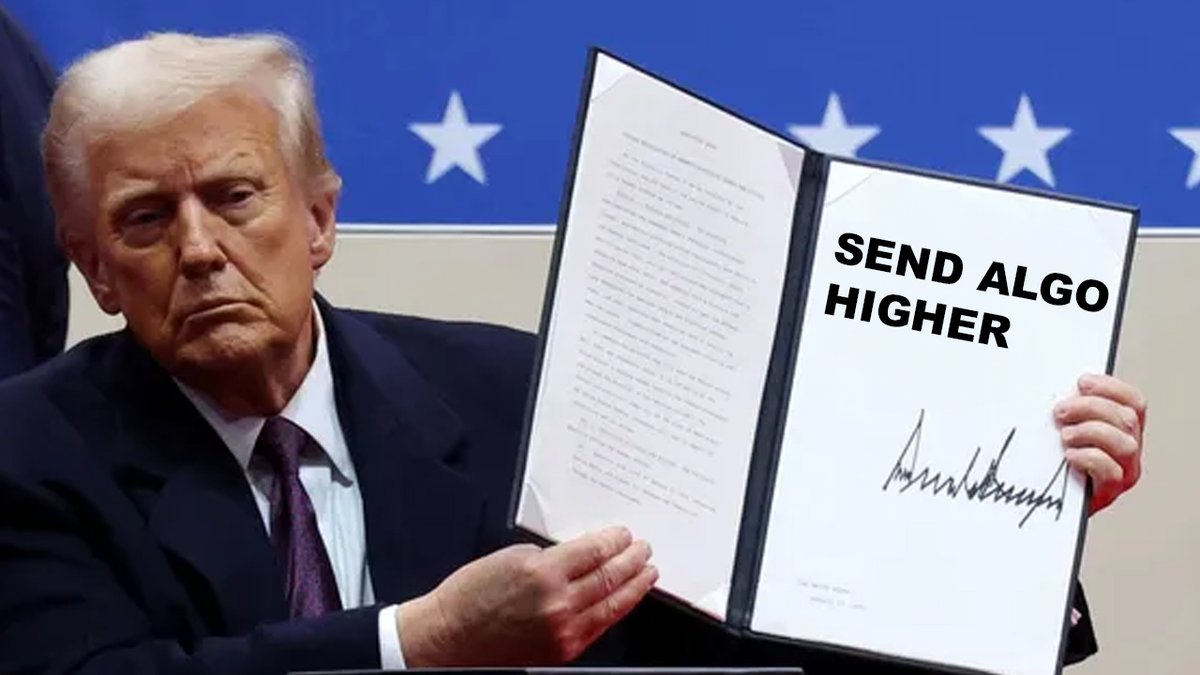 Algorand 4.0 launched...

The executive order to make America the "Crypto Capital" has been signed...

There's only one thing left to do...