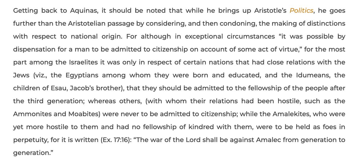 TheKingDude's tweet image. We are NOT under obedience to Charity to help wreck our civilization/culture and community by importing bottomless numbers of foreigners into our midst because they have problems. The Church has NEVER taught that as St Thomas Aquinas, among others, made clear!…