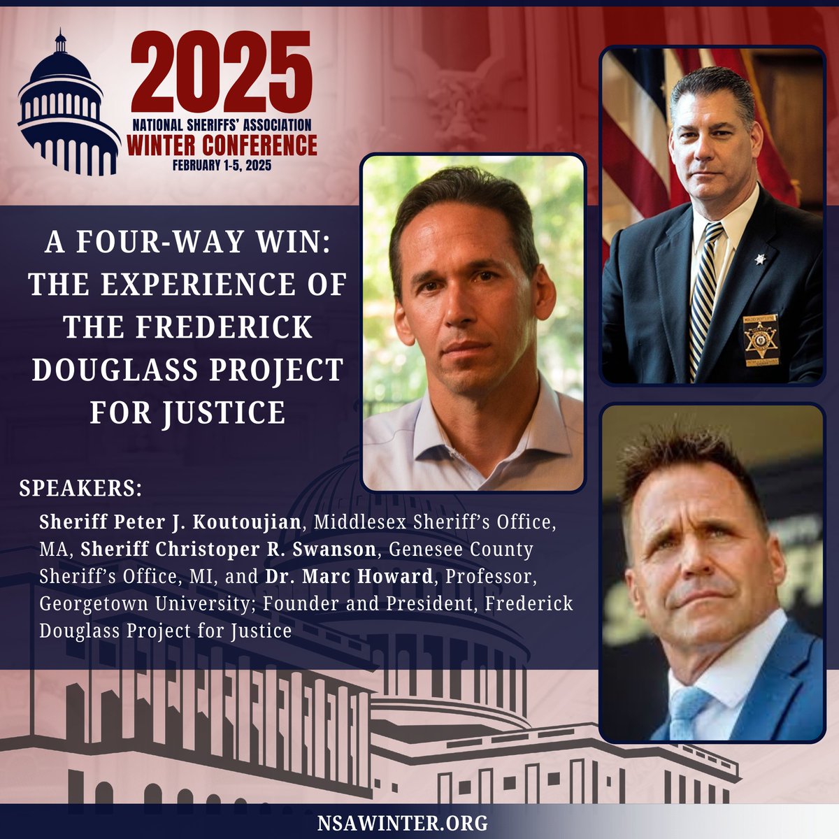 NationalSheriff's tweet image. Day 7 of the #Sheriffs2025 Speaker Spotlight!

Today, we’re thrilled to spotlight more of our exceptional seminar speakers! These accomplished professionals, hailing from across the nation, are ready to share cutting-edge insights, hands-on experience, and practical strategies to…