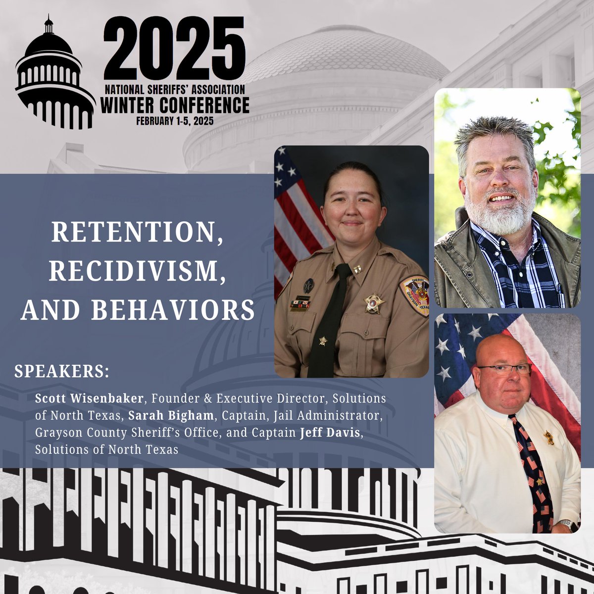 NationalSheriff's tweet image. Day 7 of the #Sheriffs2025 Speaker Spotlight!

Today, we’re thrilled to spotlight more of our exceptional seminar speakers! These accomplished professionals, hailing from across the nation, are ready to share cutting-edge insights, hands-on experience, and practical strategies to…