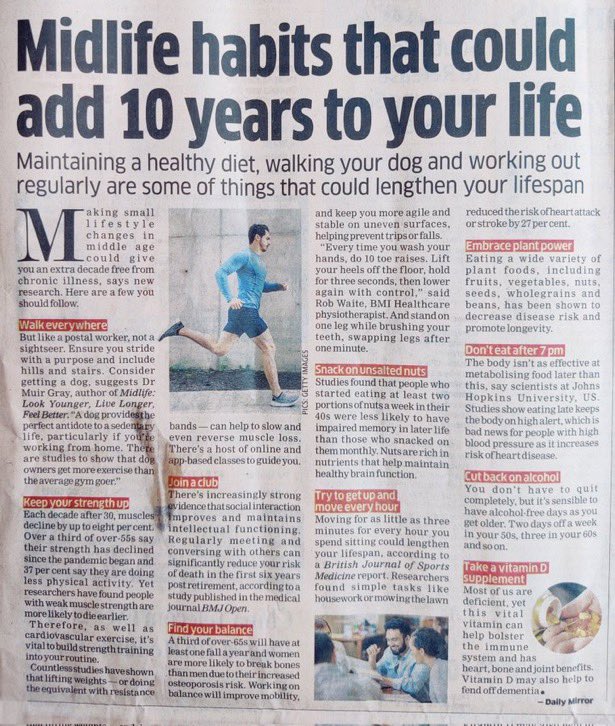 Changes to make for long term health