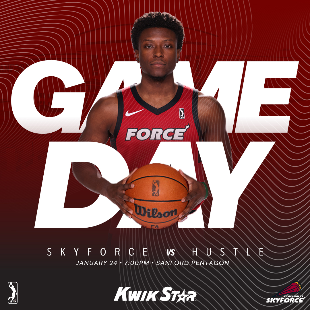 🗣️ IT'S GAMEDAY 

🆚 <a href="/MemphisHustle/">Memphis Hustle</a> 
📍 Sanford Pentagon
🕒 7:00PM
📺 <a href="/MidcoSports/">Midco Sports</a>, <a href="/FanDuelSN_FL/">FanDuel Sports Network Florida & Sun</a>, nbagleague.com  
🎟 sfskyforce.com/3OdUZlY

Presented by <a href="/KwikStar/">Kwik Star</a>