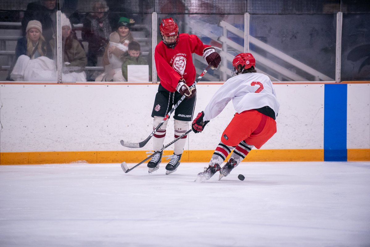 bryn_athyn's tweet photo. Over the weekend we invited our men's ice hockey alumni back to campus to hit the rink! 28 alumni played in our annual Red vs White alumni game while other former players came to watch. Thank you to everyone who came out! #BACPride 🦁🏒 https://t.co/196CJQHCpC