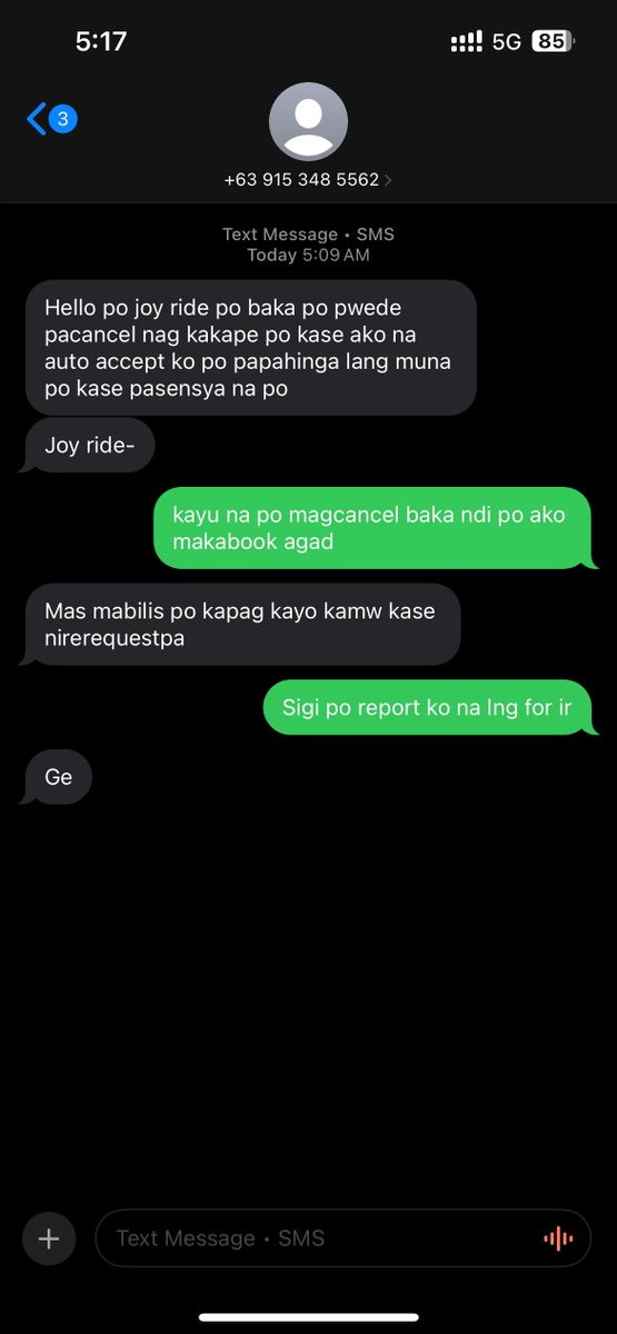 jnrcpfft's tweet image. another one driver na gusto icancel booking , ako na magaadjust nagkakape pa daw kase siya
#JoyRidePh @joyridephl