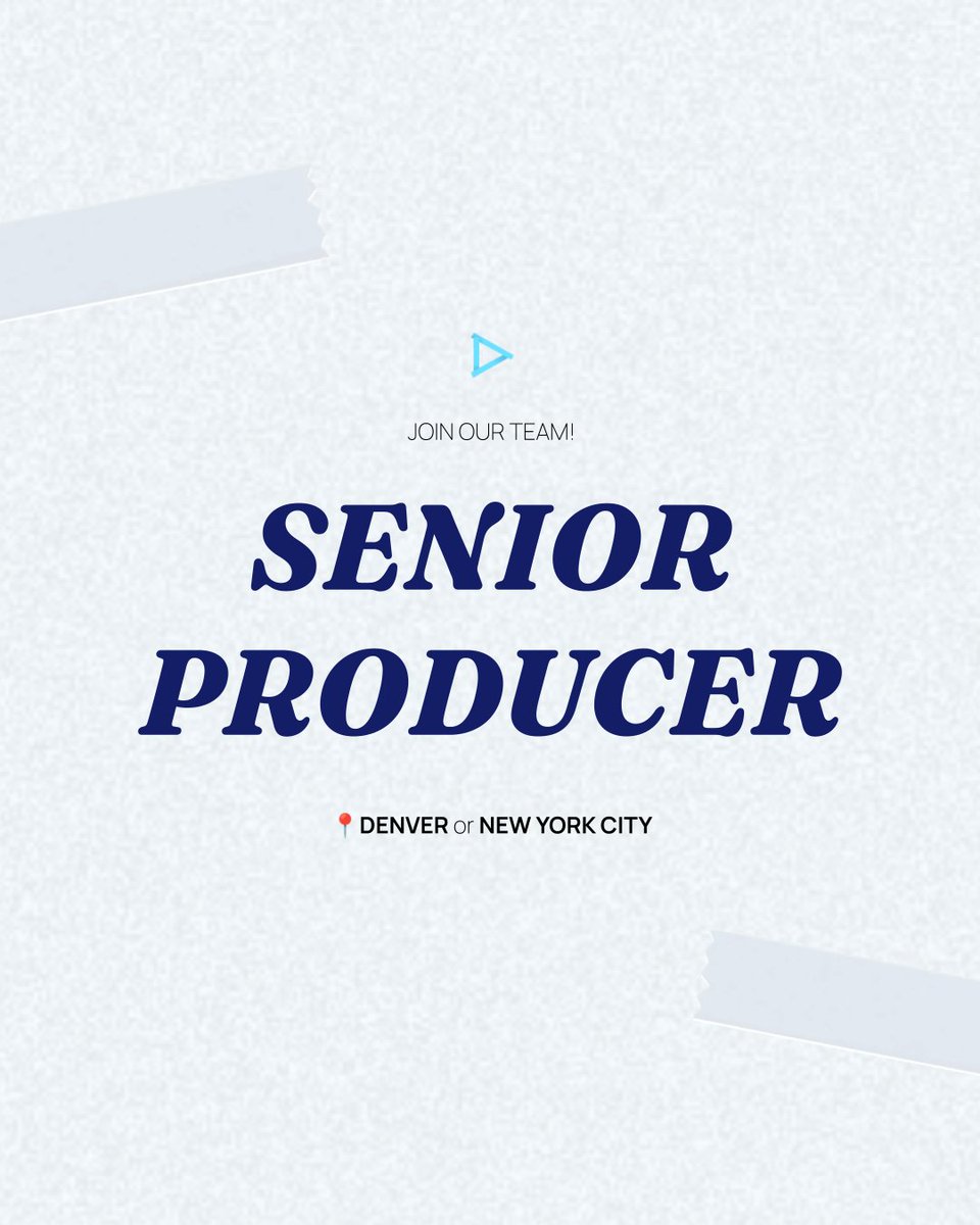 freshtapemedia's tweet image. 🚨 We're HIRING!

Fresh Tape Media is on the hunt for two creative powerhouses to join our squad: Senior Producer &amp;amp; Junior Creative! Let’s turn crazy ideas into creative realities together.

Learn more and see how to apply at freshtapemedia.com/careers