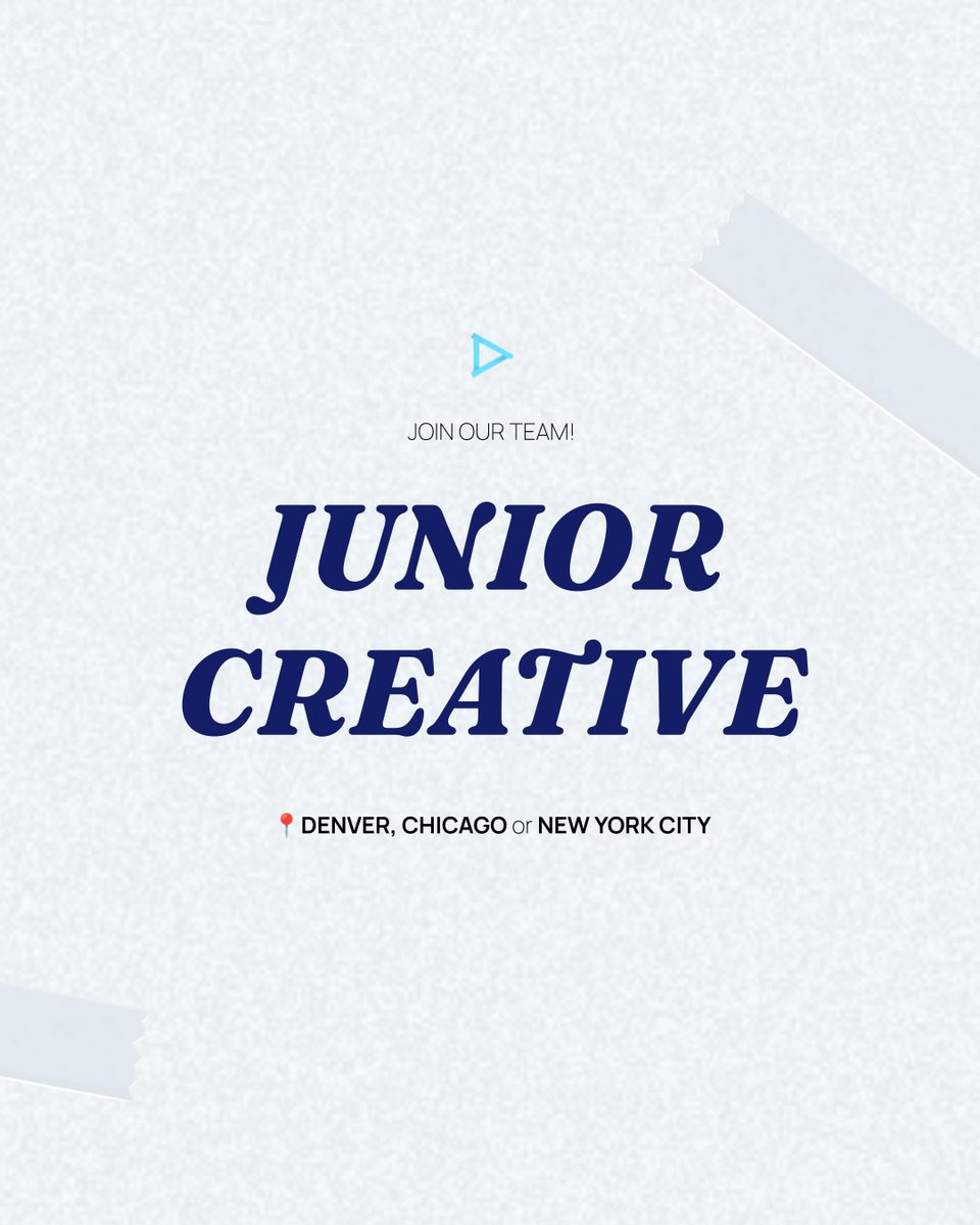 freshtapemedia's tweet image. 🚨 We're HIRING!

Fresh Tape Media is on the hunt for two creative powerhouses to join our squad: Senior Producer &amp;amp; Junior Creative! Let’s turn crazy ideas into creative realities together.

Learn more and see how to apply at freshtapemedia.com/careers