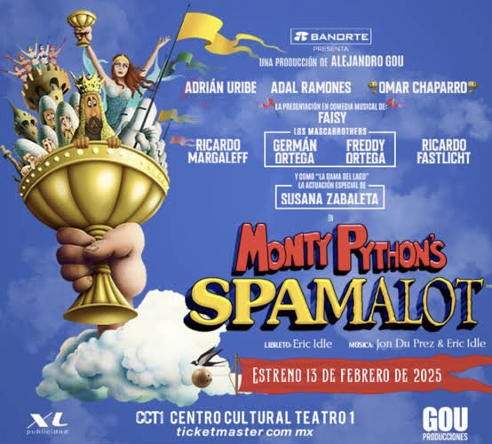 SandymoonDCS's tweet image. Elenco de #Spamalot se maravilla al ver por primera
vez la escenografía, la iluminación y toda la
técnología del montaje en su primer encuentro con
el escenario. Estreno 13 de febrero en el CCT1 bajo la producción de Alejandro Gou
#teatro #cdmx #sandymoon #disecciontv