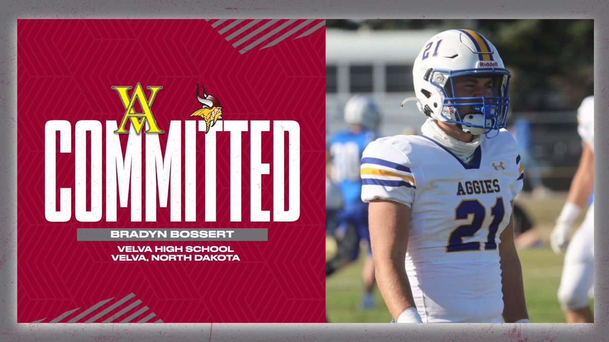 Bradyn Bossert (@bossertbradyn) on Twitter photo After a great call with <a href="/GreggHorner/">Gregg Horner</a> I am exited to announce that I am committed to the VCSU Vikings! <a href="/TheCoachBouma/">Brandon Bouma</a> <a href="/VCSU_Football/">VCSU Football</a> After a great call with <a href="/GreggHorner/">Gregg Horner</a> I am exited to announce that I am committed to the VCSU Vikings! <a href="/TheCoachBouma/">Brandon Bouma</a> <a href="/VCSU_Football/">VCSU Football</a>