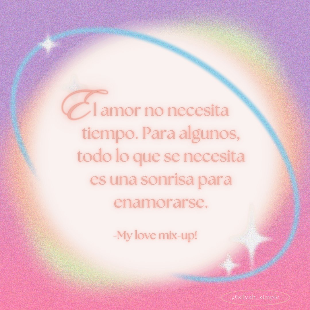Silyah_simple's tweet photo. Frase de dorama 📝 🎬

🎞 Dorama: My love mix-up! 🌠

📌 Love doesn't need time. For some, all it takes is a smile to fall in love. ✨
#mylovemixup  #เขียนรักด้วยยางลบ #mylovemix-up! #mylovemixupedit #atomkongthap
#kongthapatom #fourthgemini #geminifourth #gemfot #fotgem 

🌝🪐💜 https://t.co/o6lOUBWdBQ