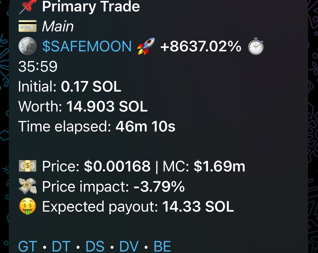 Dust and a dream $Safemoon paid out nicely last night. 

$Trumpgate seems like the play of the day today