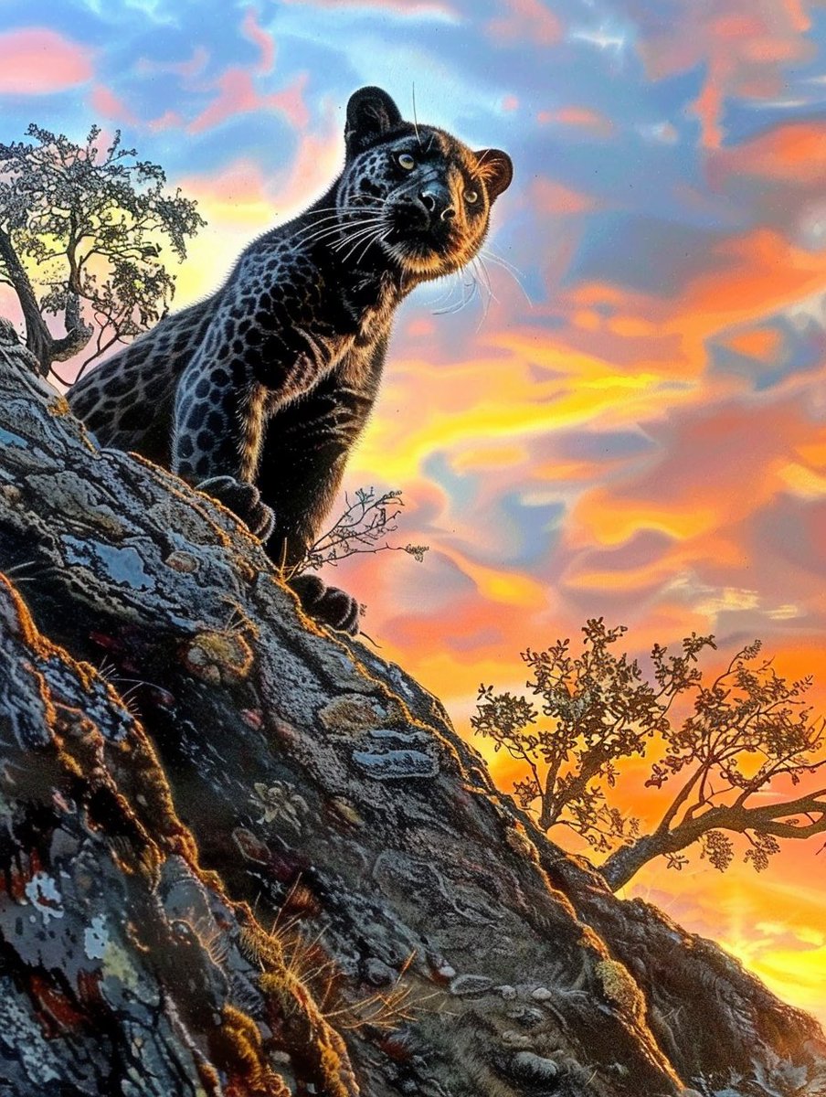 DirkBartz's tweet image. "The world is not a place of peace; it's a jungle where only the strong survive." 🦁🌅 

#SurvivalOfTheFittest #NaturePower #AIArt #Midjourney #eTatos