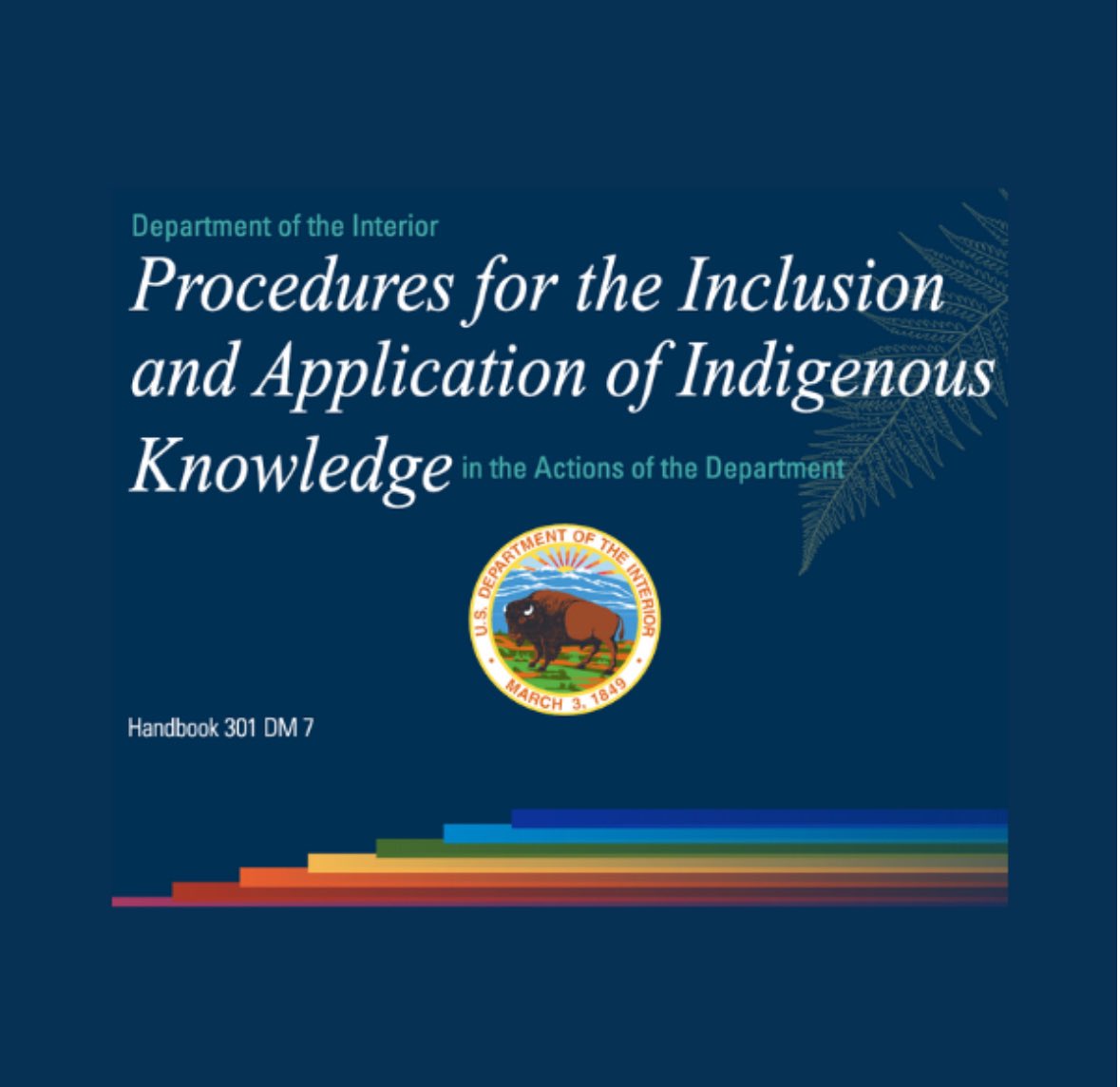 James Rattling Leaf, Sr., NC CASC Tribal Engagement Specialist and CIRES Tribal Advisor, contributed to a Department of the Interior handbook on Indigenous Knowledge that was published last week. Check it out here: nccasc.colorado.edu/news/james-rat…

#climatetwitter