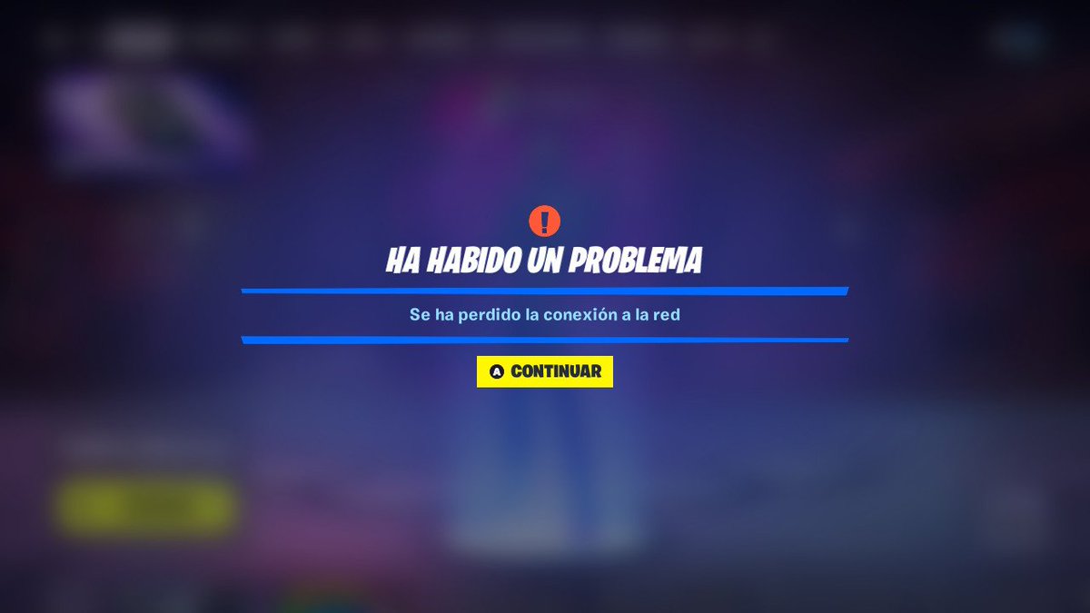NoName_OFF22's tweet photo. Hi, @FortniteStatus, I play on Switch and since update 33.20.1 the game won't load properly, it won't let me enter any game mode, apart from taking longer than usual to load everything, as soon as I enter it kicks me out and says this. And no, it isn't my Wi-Fi, it works perfect. https://t.co/up1o9kR7Ox