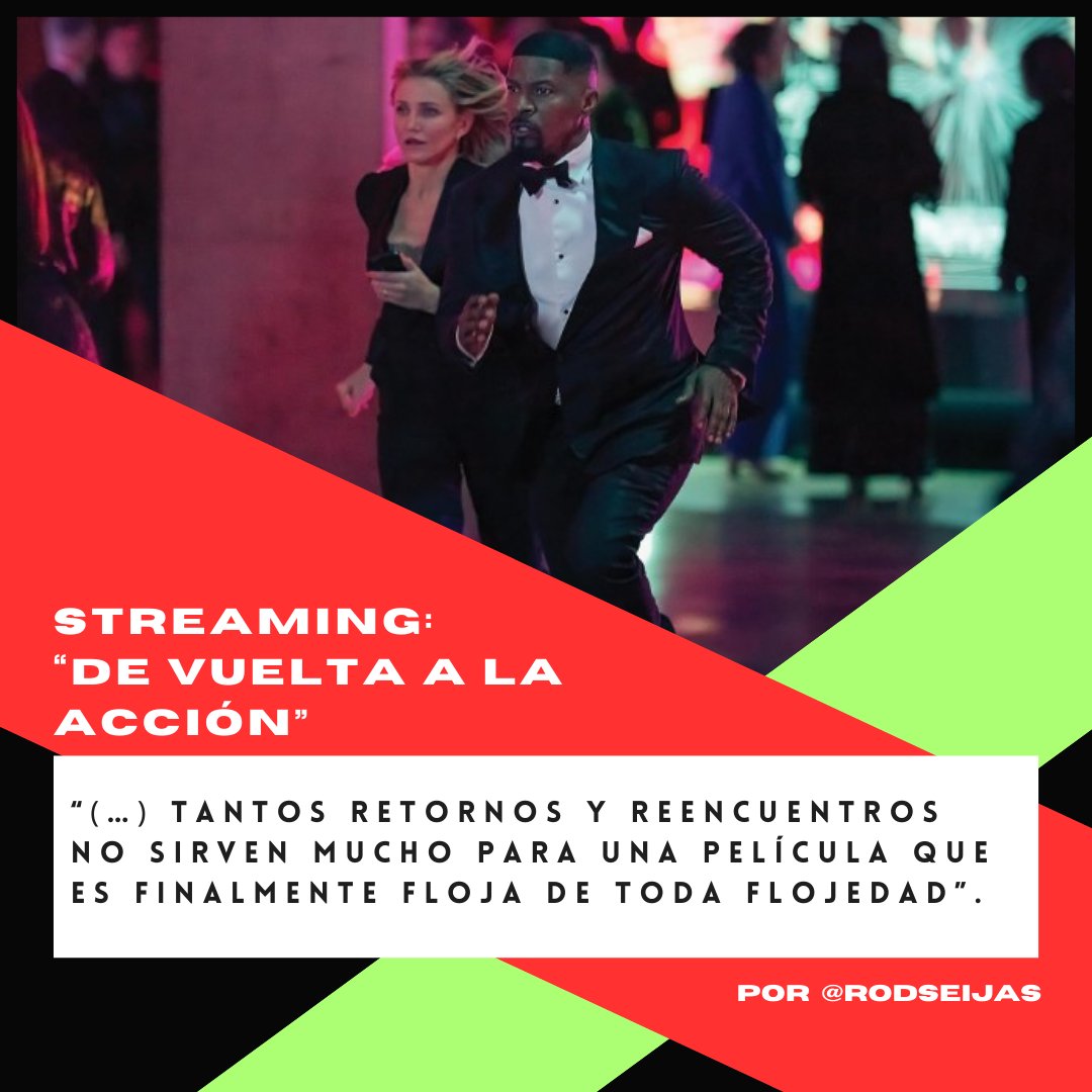 funcinemamdq's tweet image. STREAMING - #DeVueltaALaAcción, de Seth Gordon: ⭐⭐⭐⭐ (4/10) para @rodma28

✍ goo.su/sCwkLi

#BackInAction #SethGordon #JamieFoxx #CameronDiaz #KyleChandler #GlennClose #JamieDemetriou #AndrewScott #Netflix #películas #movies #streaming