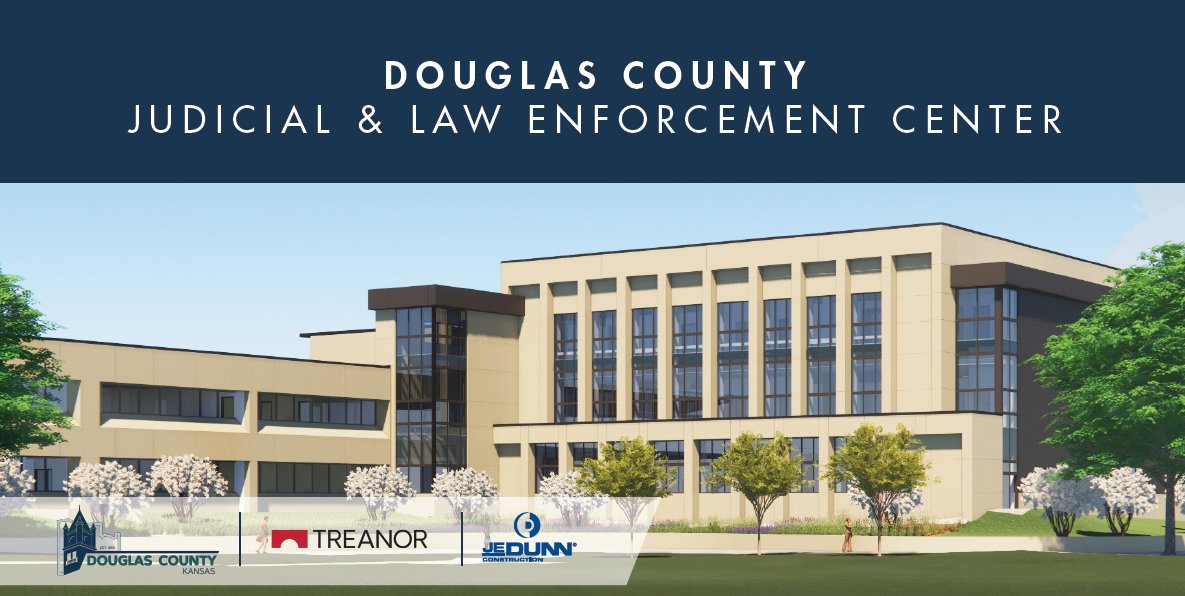 douglascountyks's tweet photo. Join us for a groundbreaking ceremony at 4 PM Friday, Jan. 24, for the Judicial and Law Enforcement Center (JLEC) project as well as the Public Safety Building. The event will be on the south lawn of the JLEC, 111 E. Eleventh St.
@DGSOSheriff @TreanorDesign  @JEDunn https://t.co/p528DMt917