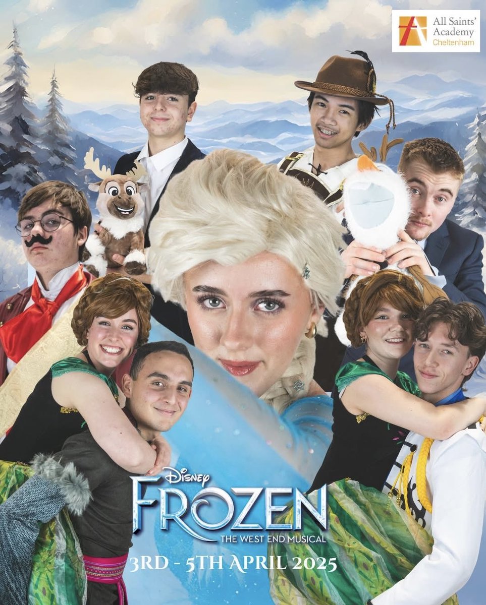 ❄️ Tickets for Frozen Are Now Live! ❄️
After a nationwide contest by Disney &amp; <a href="/mtishows/">Music Theatre International</a>, we were selected as the West Regional Premiere School of Frozen. We are so excited for you to see our students shine!
🎟️ Book your tickets now: ticketsource.co.uk/allsaintsacade…
#Loveisanopendoor