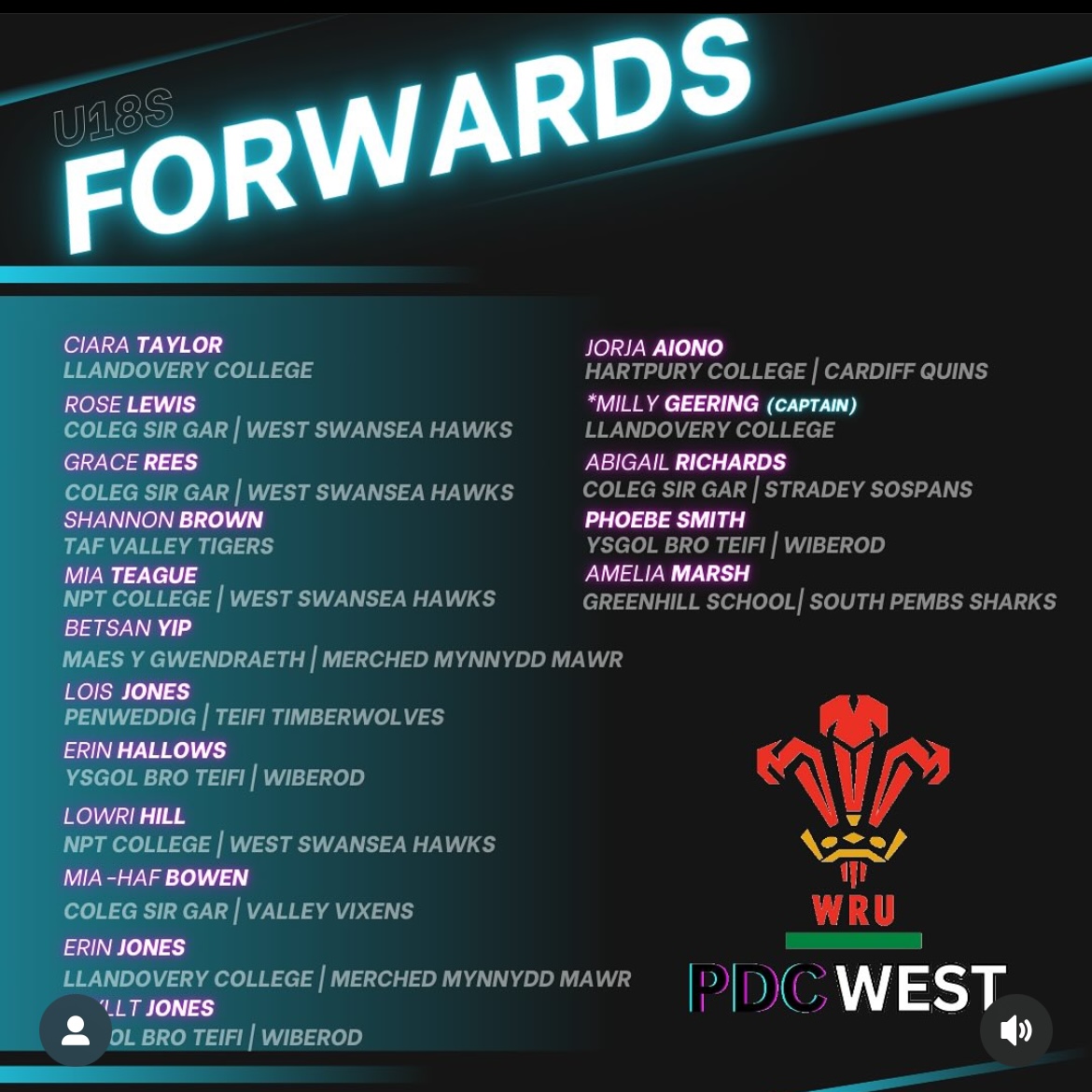 RugbyVixens's tweet photo. We at Valley Vixens HQ are extremely proud of Mia-Haf Bowen, Lucy Mainwaring, Ffion Tune, Yasmin Burgess-Williams &amp; Sian Davies all getting into the PDC West U18's squad! Well done ladies and well done to all the girls chosen. Good Luck Everyone! #valleyvixens #wru #pdcwest #u18s https://t.co/5UCBR7AI6w