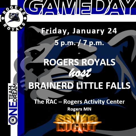 RogersGirlsPuck's tweet photo. 🌟 GAME DAY 🌟 SENIOR NIGHT 🌟

Honoring our 7⃣ SUPER SEVEN SENIORS 7⃣

🆚 Brainerd Little Falls
⏰ 5p / 7p
🏟️ The RAC - Rogers Activity Center
📍Rogers MN https://t.co/a6avUtmuHH