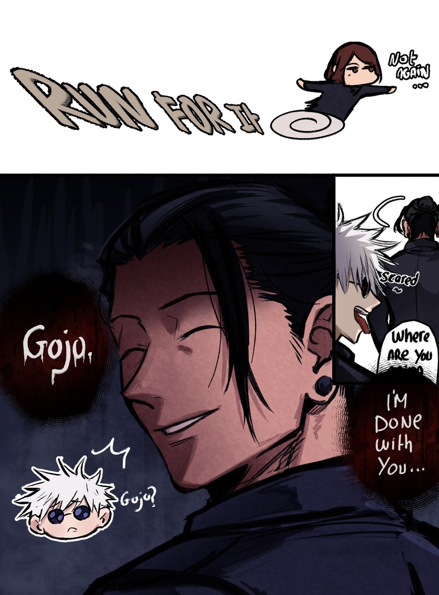 OwwlllY's tweet photo. Gojo's plan #satosugu #JujutsuKaisen https://t.co/4RtHqpWQzo