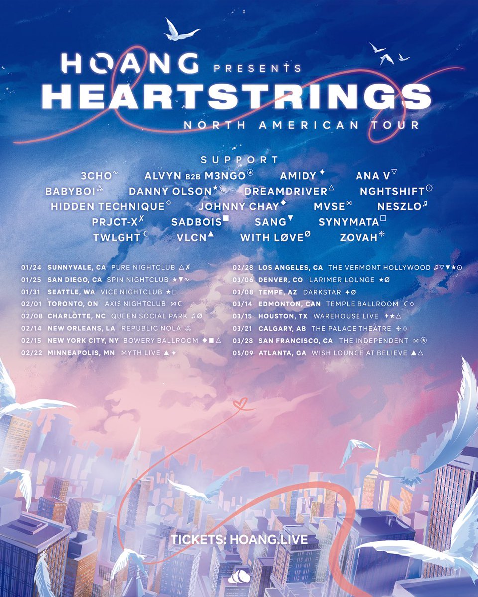 BACK BY POPULAR DEMAND - your favorite duo is back on the road together! Excited to be joining my best friend <a href="/iamhoangmusic/">Hoang</a> on his massive tour as special guest for the TORONTO + SAN FRANCISCO stops 🔥 

grab your tickets &amp; don’t miss out, see ya’ll soon 🫡