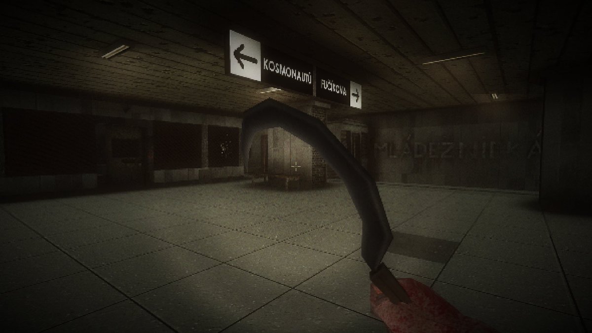 Some screenshots from my level, the Prague station from 1989 was called "Mládežnická", today it's called "Pankrác". #unity3d #fpsgames #indiegame #indiegamedev #indiegames #oldschool #fps #weapons #retrofps #retro #retrogames #retrogamer #retrogaming #probuilder #leveldesign