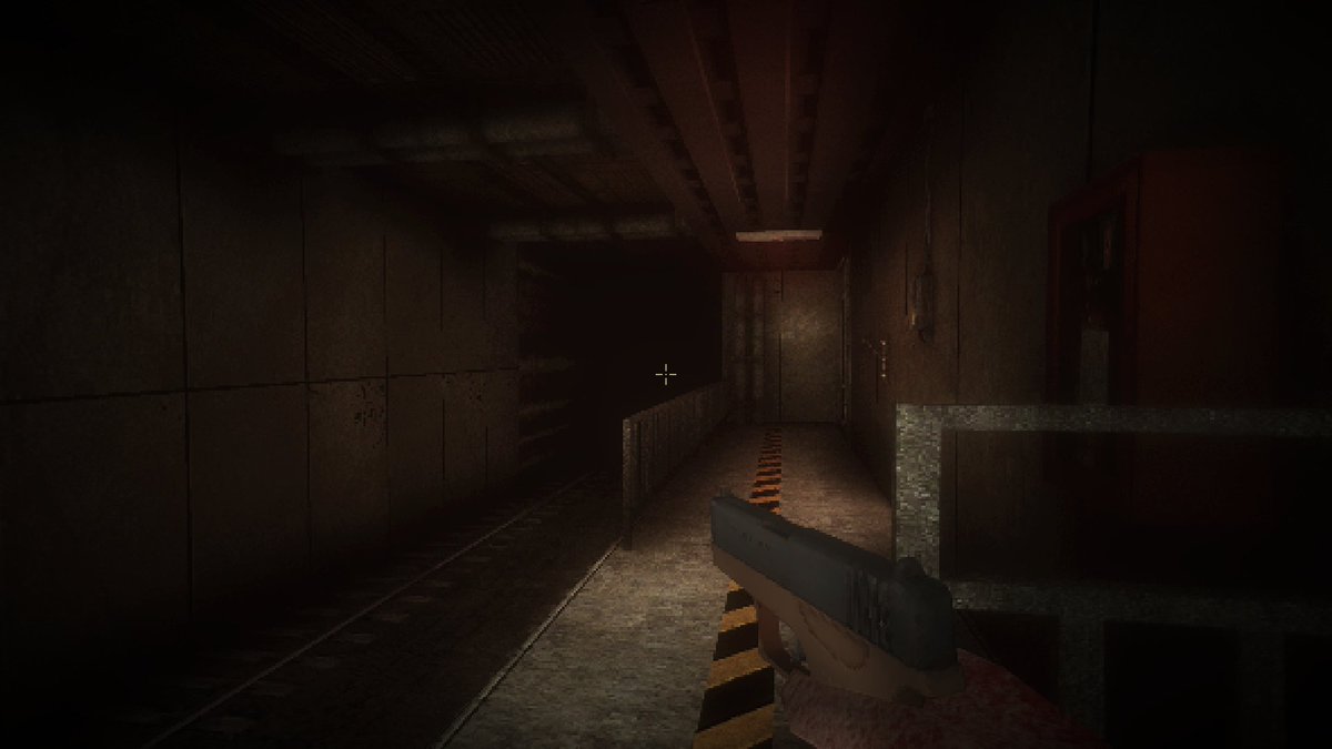 HeizyGameDev's tweet photo. Some screenshots from my level, the Prague station from 1989 was called "Mládežnická", today it's called "Pankrác". #unity3d #fpsgames #indiegame #indiegamedev #indiegames #oldschool #fps #weapons #retrofps #retro #retrogames #retrogamer #retrogaming #probuilder #leveldesign https://t.co/YvoJI6KD26