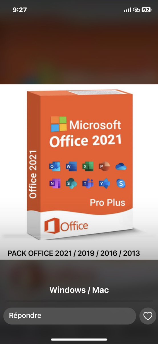 ServicesPlus_ol's tweet photo. ✅Disponible #MicrosoftOffice2021 #HpBureauAllinOne #HisenseTv #HPproBook #HPpavilion #HpEnvy #iPhone #MicrosoftSurfacePro #SamsungGalaxy #ExternePortableSSD #Redmi

——

☎️(+225) 07 49 61 36 44 / 07 57 72 46 56
( Whatsapp / Appel ) https://t.co/tTHtMOck05