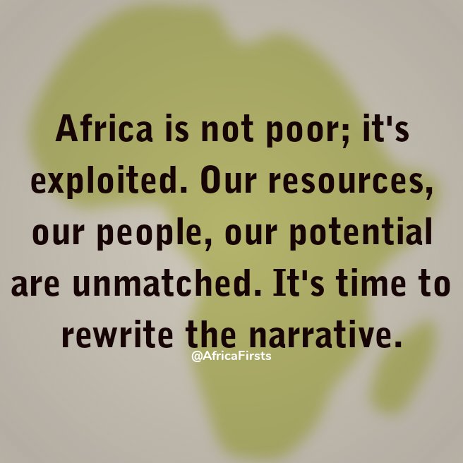 AfricaFirsts's tweet image. Surely, Africa shall rise! ✊🏿
