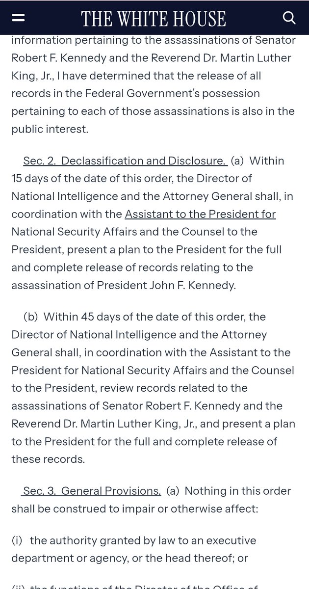 RyanThaller's tweet photo. @Th3Garbear @Candicem1983 @DonaldJTrumpJr Not 14 days. It’s within 15 days for JFK and within 45 days for RFK and MLK Jr. https://t.co/zP2deFsas6