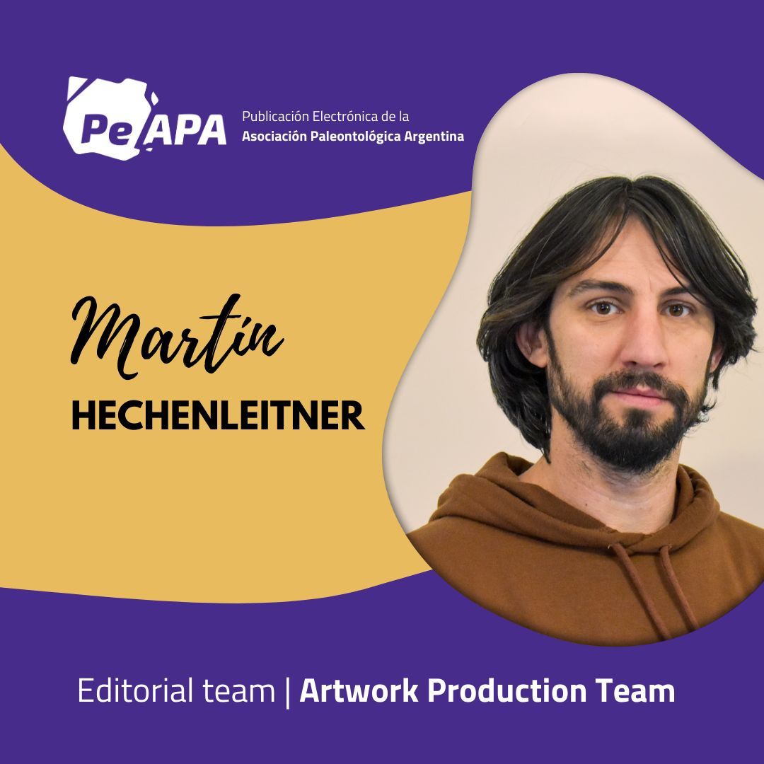PEAPA_web's tweet photo. #JUEVESDEPRESENTACIONES!😎
Hoy nos toca presentar a Martín Hechenleitner, que es parte del Equipo Editorial de Gráfica!!
😉 Descubrí al resto del equipo PE-APA!
🔗 https://t.co/nLr4FZK2El
#openaccess #accesoabierto #paleontology #argentina #openjournal https://t.co/Zw1PX6aHcf