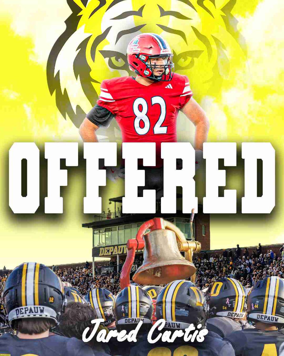 Jared Curtis (@jaredc8231) on Twitter photo After a great visit I am blessed to receive my seventh offer from DePauw! <a href="/DePauwTigersFB/">DePauw Football</a> <a href="/MasonEspinosa1/">Mason Espinosa</a> <a href="/CoachAMcCrory/">Austin McCrory</a> <a href="/qbdietz/">Brett Dietz</a> After a great visit I am blessed to receive my seventh offer from DePauw! <a href="/DePauwTigersFB/">DePauw Football</a> <a href="/MasonEspinosa1/">Mason Espinosa</a> <a href="/CoachAMcCrory/">Austin McCrory</a> <a href="/qbdietz/">Brett Dietz</a>