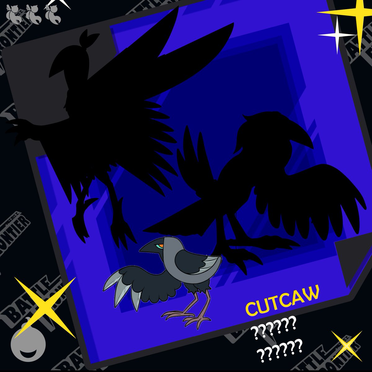 battlefrontier_'s tweet photo. ✨🐦✨#battlefrontier #indiegame #fakemon #battlebeasts #monstercatching #crow #monster #gamedev You didn’t sign up for this, but on your way to the convenience store, a wild Cutcaw appeared! What will this shady BattleBeast evolve into? ⚔️ - Let's find out tomorrow~ 🔵 https://t.co/mq7WcxyV2A