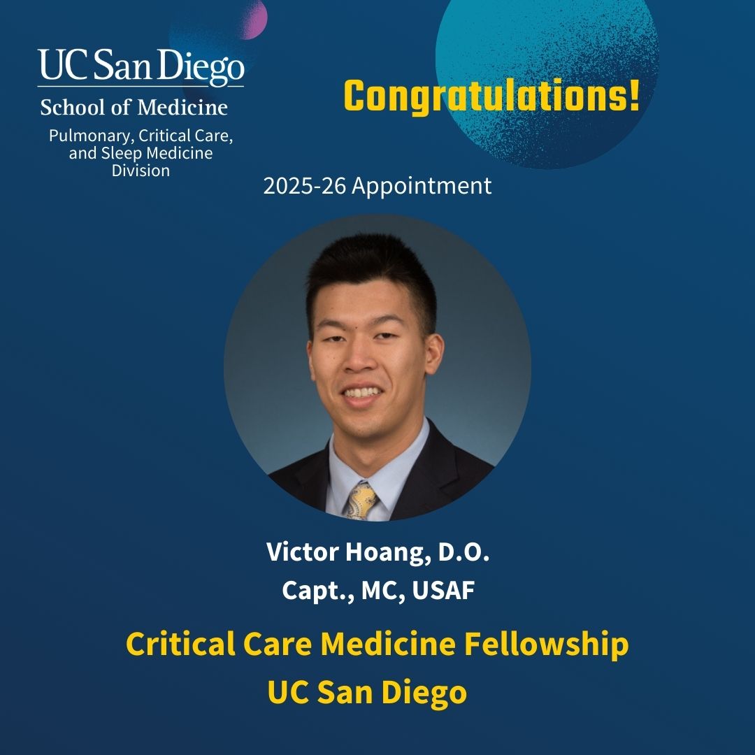 UCSD Pulmonary, Critical Care, Sleep, & Physiology tweet media