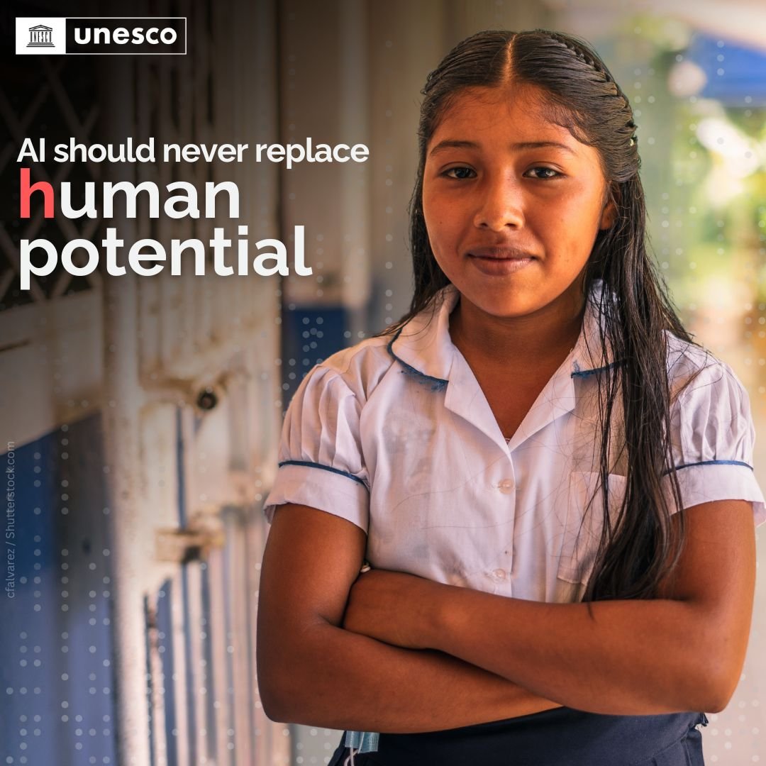 Unlocking the potential of AI also depends on keeping human agency &amp; human rights at the heart of this rapidly evolving technology.

This International Day of Education, let’s commit to keeping humanity at the centre of education systems, everywhere.