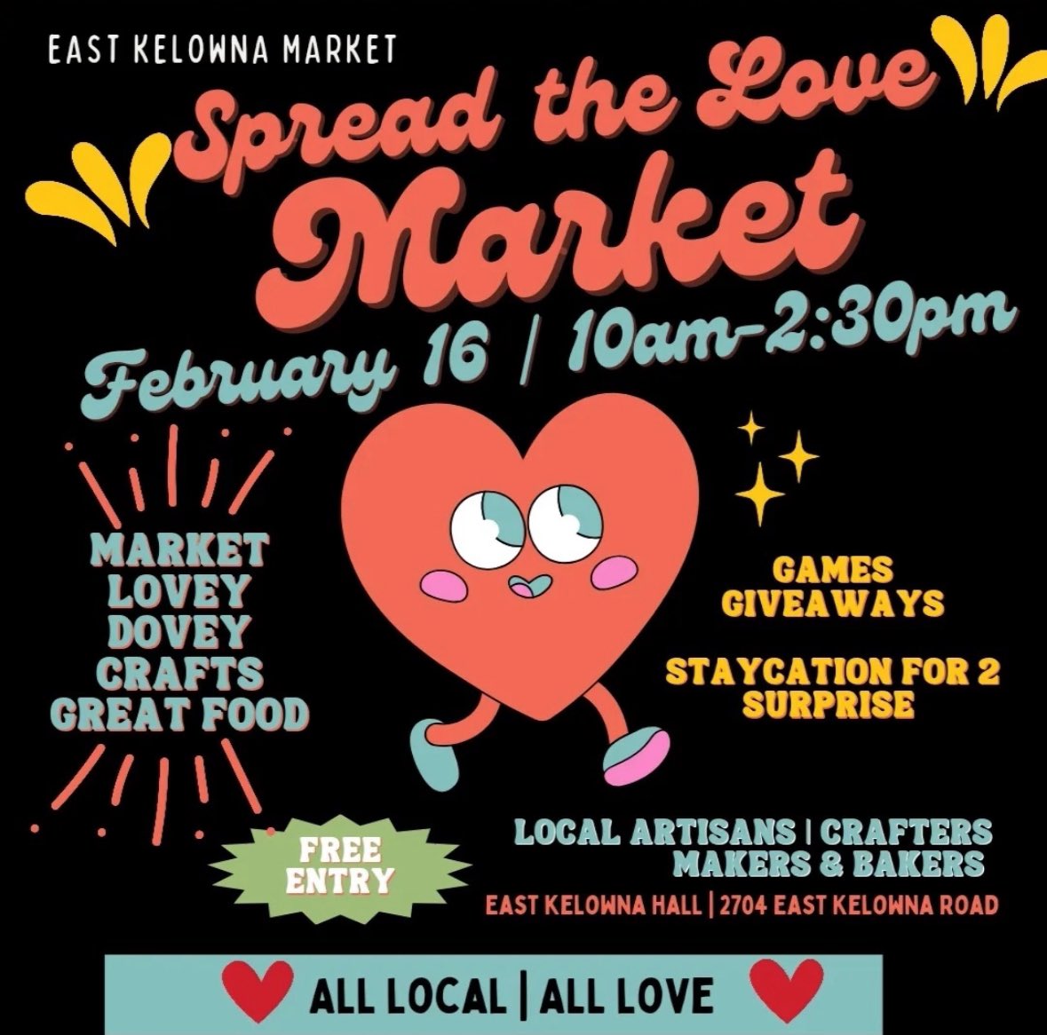 Micro_Wake's tweet photo. ▪️When? Sunday FEBRUARY 16th 
▪️Where? @EastKelownaHall East Kelowna Hall 📍 
▪️Time? 10am -2:30pm 
▪️Why? Spread the LOVE &amp; Support LOCAL ❤️🤗

#love #market #eastkelownamarket #microwake #organic #holistichealth #awaken #supportlocal #kelowna #bc https://t.co/H7Ct8YTwj5