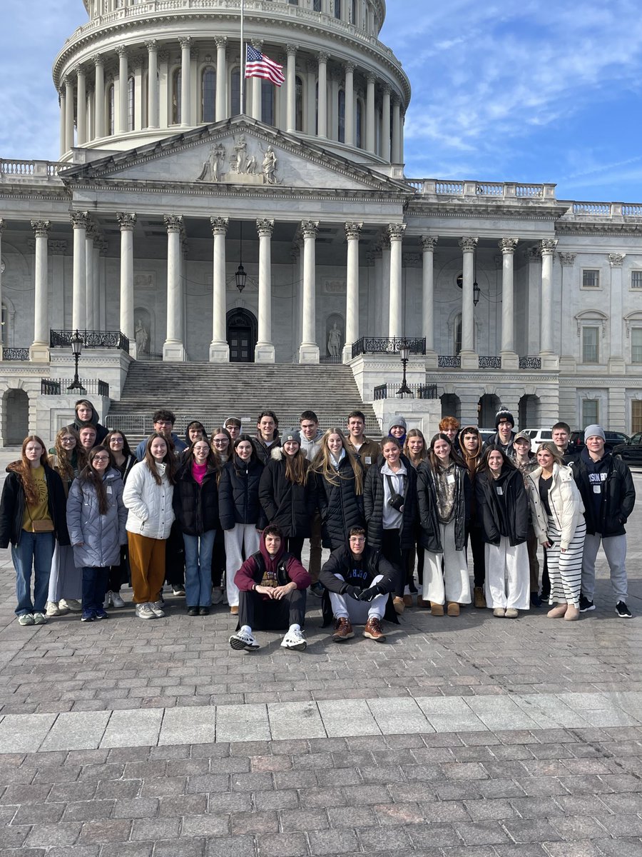 Day 1 in DC for the March for Life. ⁦<a href="/GRWestCatholic/">West Catholic High School</a>⁩ students ⁦toured the US Capitol and visited Smithsonian museums.
