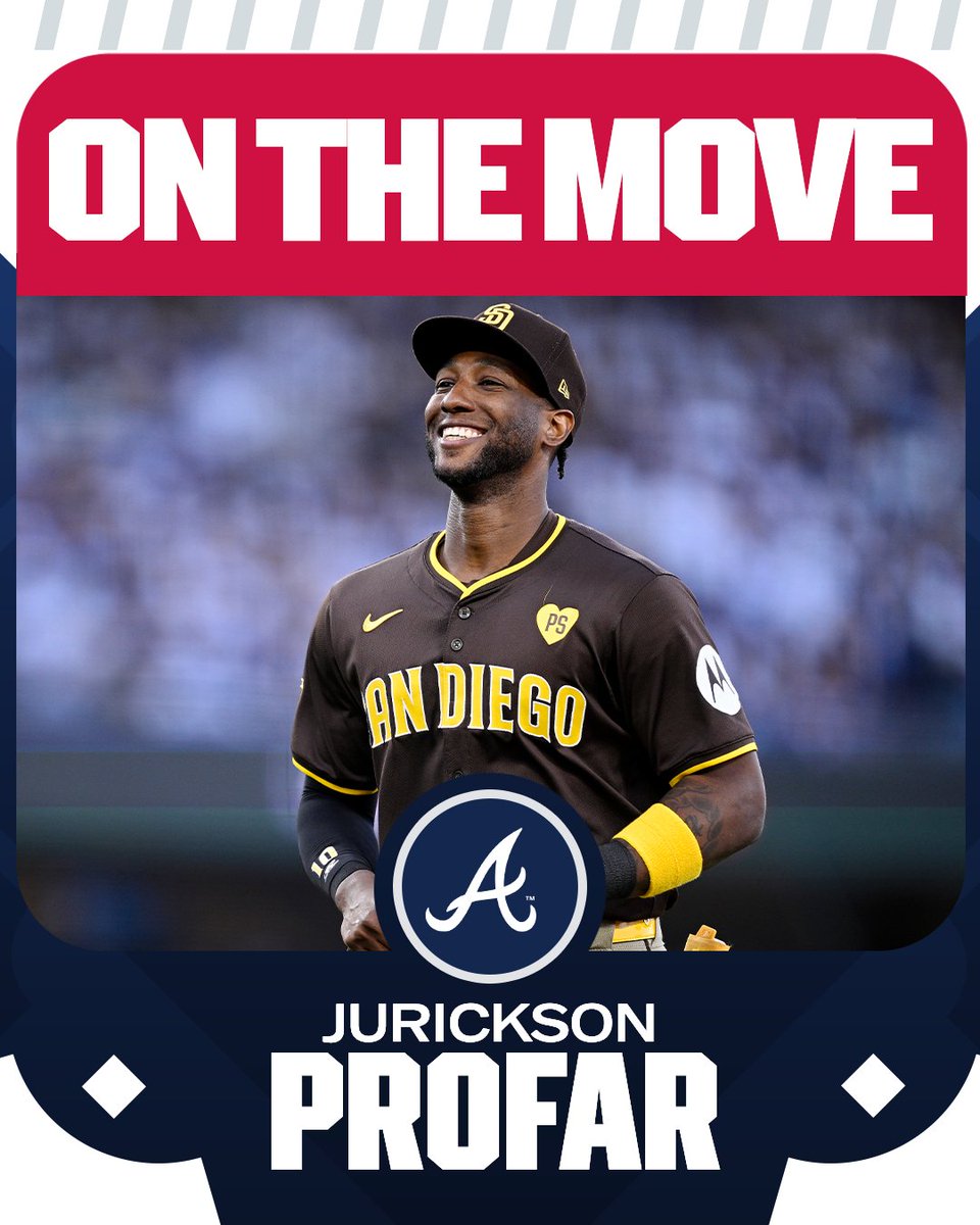 Braves, OF Jurickson Profar agree to deal, per multiple reports including MLB.com's <a href="/Feinsand/">Mark Feinsand</a>.