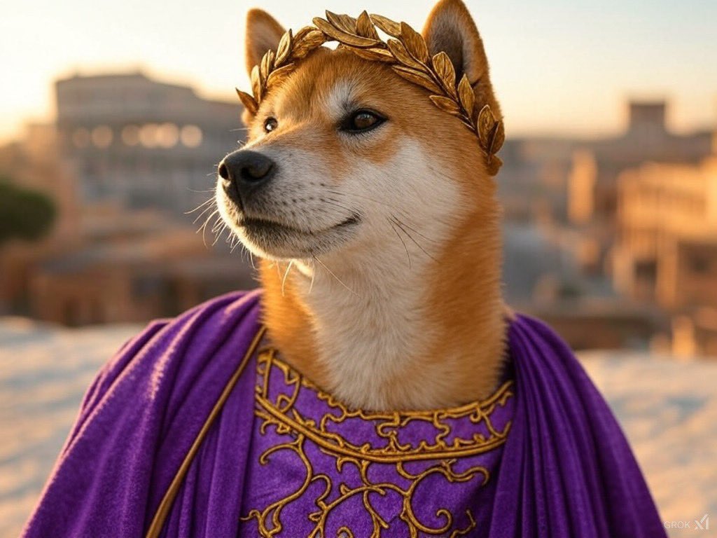 supermemecy's tweet photo. @DogecoinRise Dogius Maximus is the Emperor of Doge 🌕 https://t.co/AyAFA5g0NB