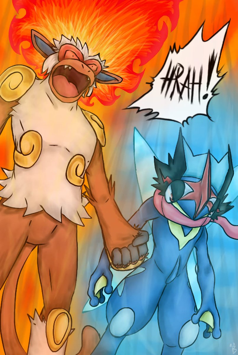 HELL YEAHHHH🗣️🗣️‼️‼️

IF INFERNAPE AND GRENINJA TEAMED UP IT'D BE SO AMAZING 🔥💧🔥💧

#pokemonfanart #pokemon