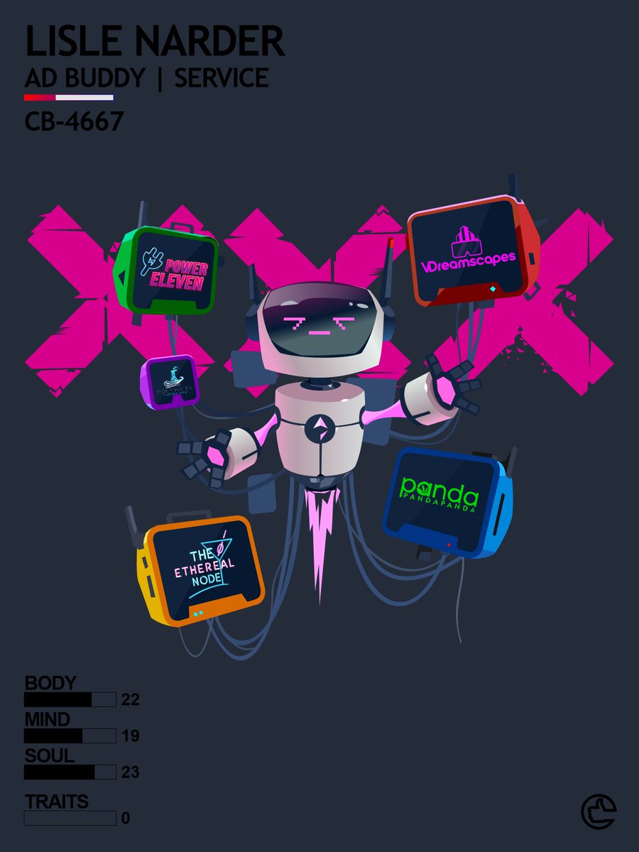 This <a href="/CyberBrokers_/">CyberBrokers</a> AdBuddy seems “nice”… hope you like your anime inspired Lisle Narder (CB#4467) <a href="/meegocrypto/">meego</a>!

Now what was I doing again.. ah yes.. Ad block activated 💀