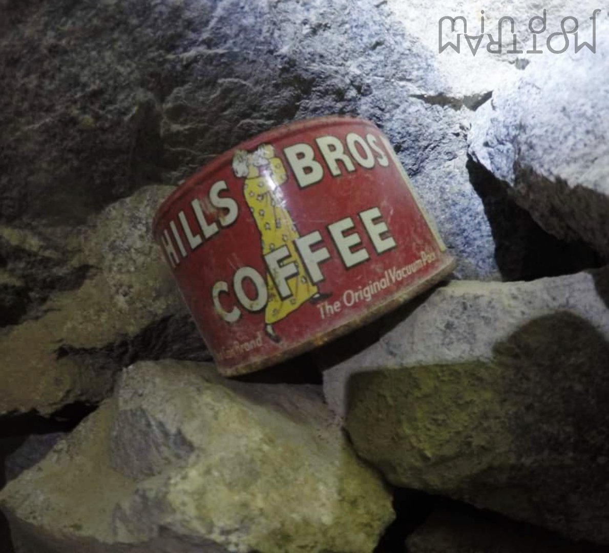 MindofMottram's tweet photo. Here are some mine treasures, which have an approximate date of the 1950s according to the Best By date on the lantern battery.
Fun Fact: Mine jeans can be worth a small fortune to the right people when in wearable condition. The pair pictured was left where we found them - about 150 feet below the Mojave..
#SoCalX #California #mineexploration