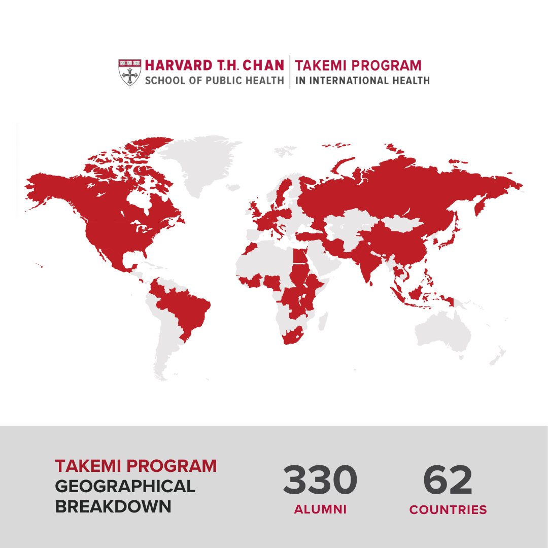 Takemi Program (@harvardtakemi) on Twitter photo 40 Years of Global Health Impact: The <a href="/HarvardChanSPH/">Harvard T.H. Chan School of Public Health</a> Takemi Program has welcomed 330 Fellows from 62 countries, building a worldwide network of global health leaders.
Learn about our program: hsph.harvard.edu/fellowship-spe… 40 Years of Global Health Impact: The <a href="/HarvardChanSPH/">Harvard T.H. Chan School of Public Health</a> Takemi Program has welcomed 330 Fellows from 62 countries, building a worldwide network of global health leaders.
Learn about our program: hsph.harvard.edu/fellowship-spe…