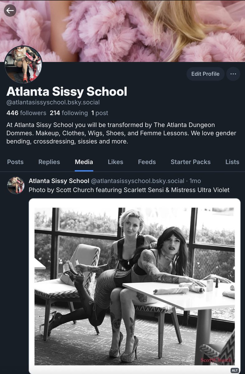 Atlanta Sissy School tweet media
