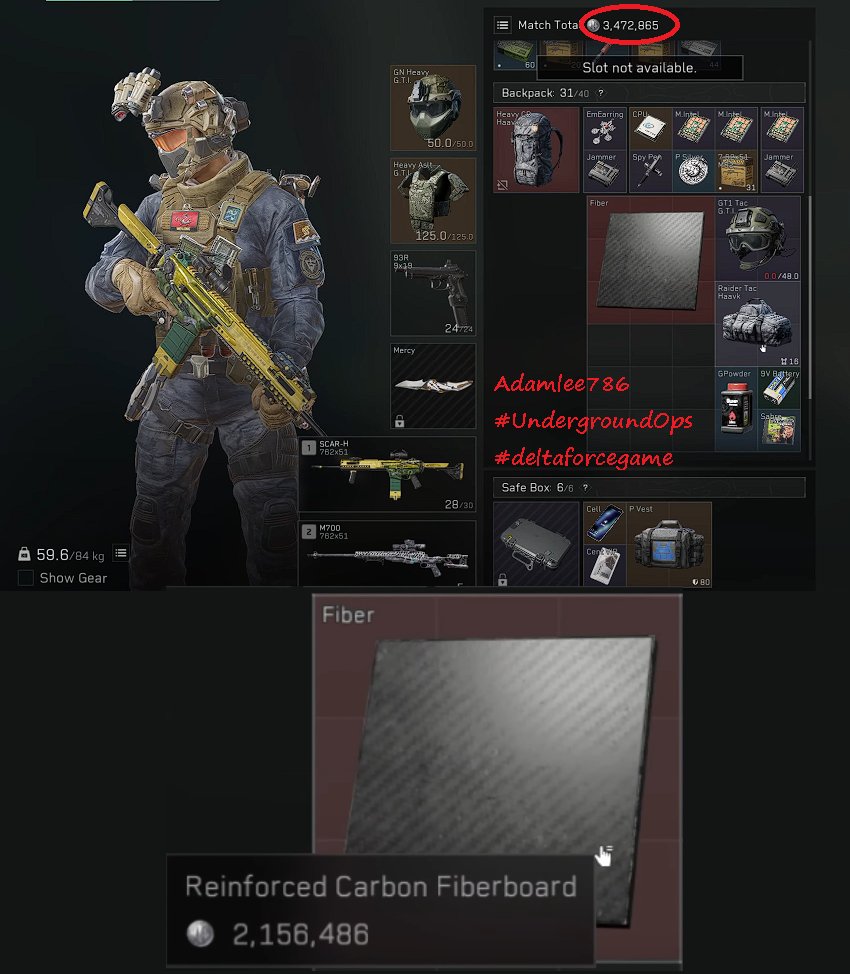 MrAdamRivers's tweet photo. @DeltaForce_Game The best treasure I've discovered here so far is this incredible beast Reinforced Carbon Fiberboard worth 2.156.486 in short 2.16M
😇
#UndergroundOps
#DeltaForce #deltaforcegame #DeltaForcePC #SeasonStarfall @DeltaForce_Game https://t.co/DQXJDOZeKE