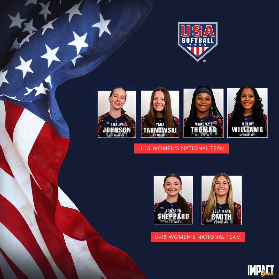 ImpactGoldOrg's tweet photo. CONGRATS TO OUR IG Players USA Softball Junior Women's National Team!! Way to represent! #betheimpact #trusttheprocess #goldblooded #builtfromwithin https://t.co/RUts2X4dX7