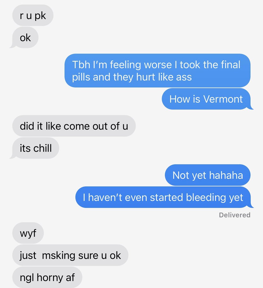 bestie just got an abortion and we are SCREAMING AND CRYING at these texts she received from the would-be baby daddy